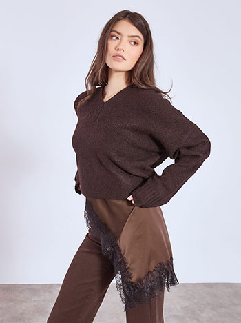 Τοπ lingerie σατέν με δαντέλα WT7585.4202+4