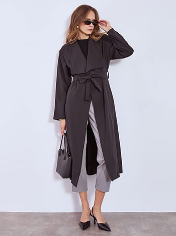 Καπαρντίνα με ζώνη WT7586.7037+1 φωτογραφία