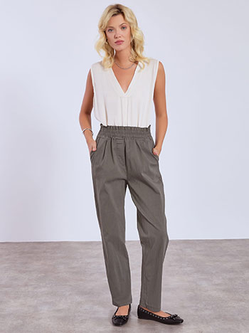 Παντελόνι ψηλόμεσο με τσέπες WT7587.1393+2