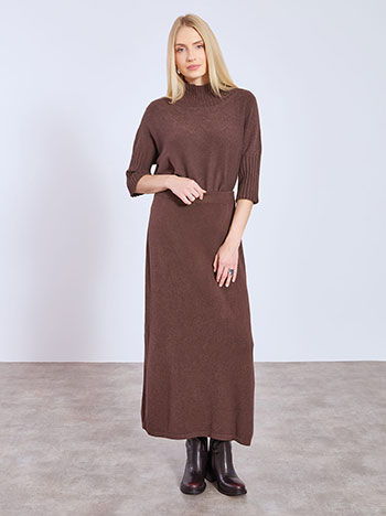 Φούστα πλεκτή με ανοίγματα στο πλάι WT7587.2260+2 φωτογραφία