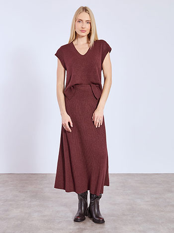 Φούστα μάξι πλεκτή ριπ WT7587.2928+4 φωτογραφία