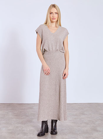 Φούστα μάξι πλεκτή ριπ WT7587.2928+5 φωτογραφία