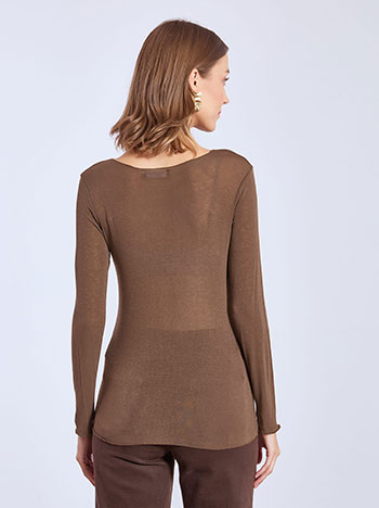 Μπλούζα με λαιμόκοψη χαμόγελο WT7587.4589+2 φωτογραφία