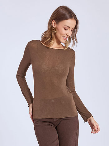 Μπλούζα με λαιμόκοψη χαμόγελο WT7587.4589+2