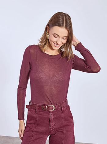 Μπλούζα με λαιμόκοψη χαμόγελο WT7587.4589+3