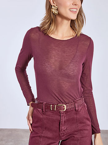 Μπλούζα με λαιμόκοψη χαμόγελο WT7587.4589+3 φωτογραφία