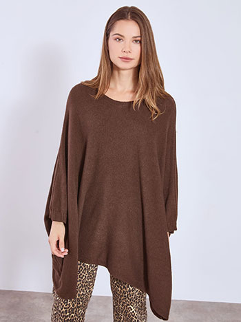 Πουλόβερ oversized ασύμμετρο WT7587.4983+2