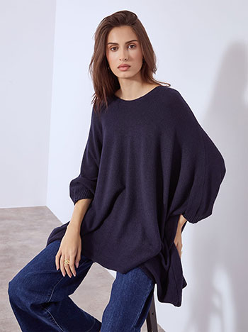 Πουλόβερ oversized ασύμμετρο WT7587.4983+4