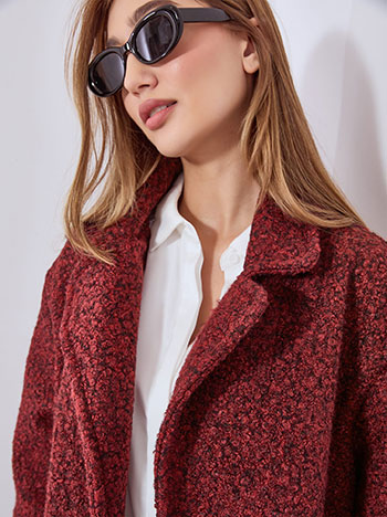 Παλτό μπουκλέ με τσέπες WT7587.7139+4 φωτογραφία