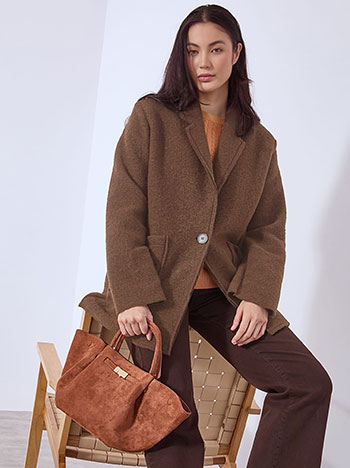 Παλτό με μαλλί WT7587.7157+2