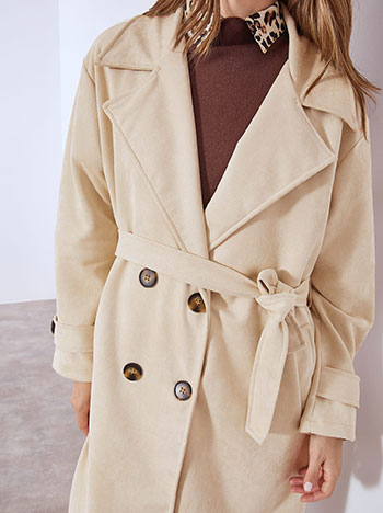 Καπαρντίνα με σουέντ όψη WT7587.7538+1 φωτογραφία