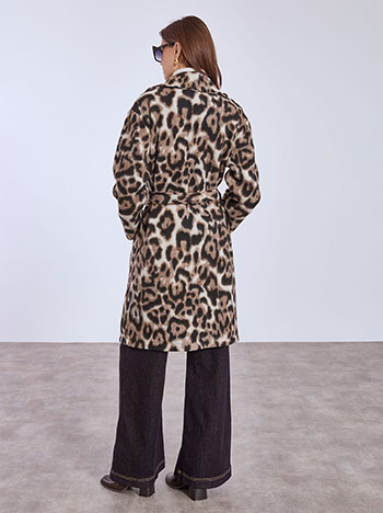 Παλτό χνουδωτό λεοπάρ WT7587.7539+2 φωτογραφία