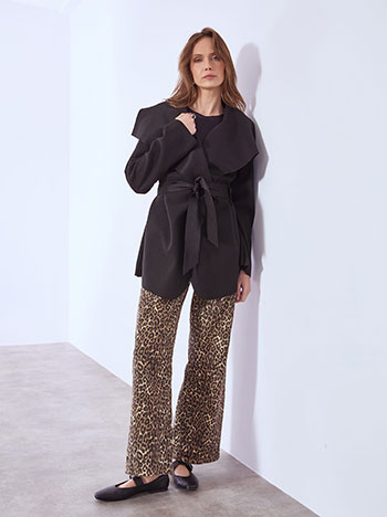 Παλτό με αποσπώμενη ζώνη WT7587.7603+1 φωτογραφία