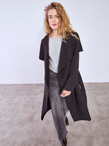 Παλτό μακρύ χνουδωτό WT7587.7609+1 φωτογραφία