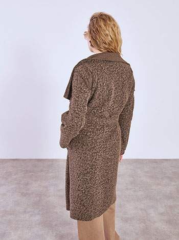 Παλτό μακρύ χνουδωτό WT7587.7609+2 φωτογραφία