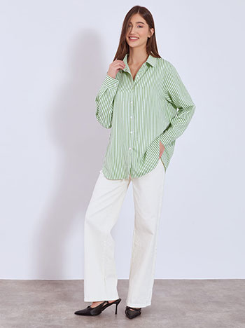 Πουκάμισο ριγέ με strass WT7590.3271+5 φωτογραφία