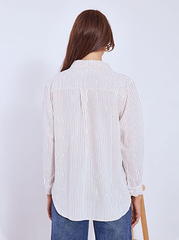 Πουκάμισο με ρίγες και strass WT7590.3272+2 φωτογραφία