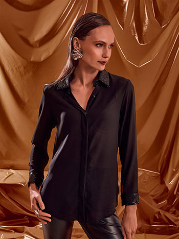 Πουκάμισο με παγιέτες WT7594.3221+1