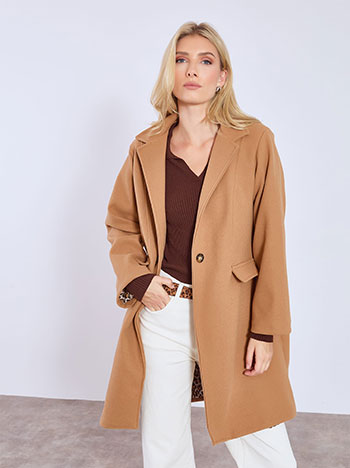 Celestino Παλτό με λεοπάρ φόδρα WT7597.7197+2