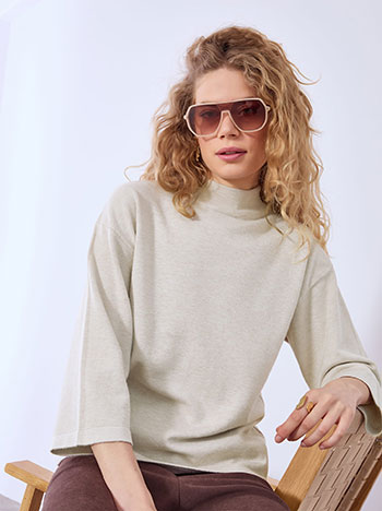 Πουλόβερ με τρία τέταρτα μανίκι WT7605.4335+5