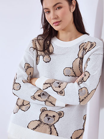 Πουλόβερ με αρκουδάκια WT7605.4343+4