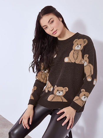 Πουλόβερ με αρκουδάκια WT7605.4343+1