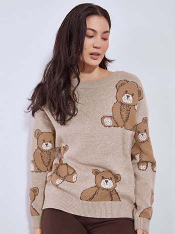 Πουλόβερ με αρκουδάκια WT7605.4343+3