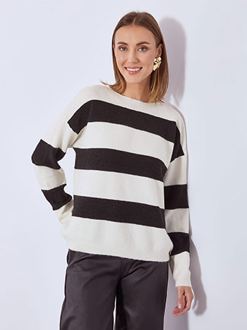 Πουλόβερ με ρίγες WT7605.4896+2