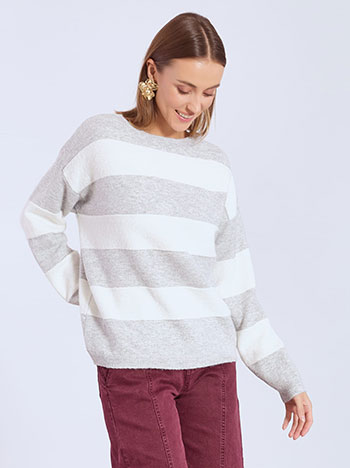 Πουλόβερ με ρίγες WT7605.4896+3