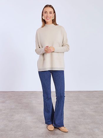 Πουλόβερ με διακοσμητικές τσέπες WT7605.4921+6 φωτογραφία