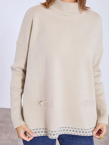 Πουλόβερ με διακοσμητικές τσέπες WT7605.4921+6 φωτογραφία