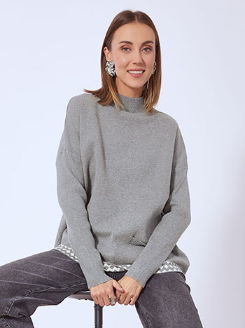 Πουλόβερ με διακοσμητικές τσέπες WT7605.4921+5