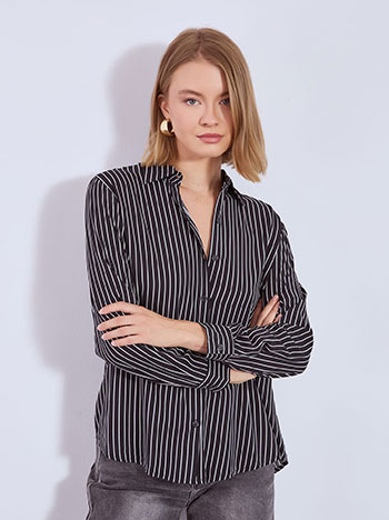 Πουκάμισο ριγέ με κλασικό γιακά WT7616.3705+1