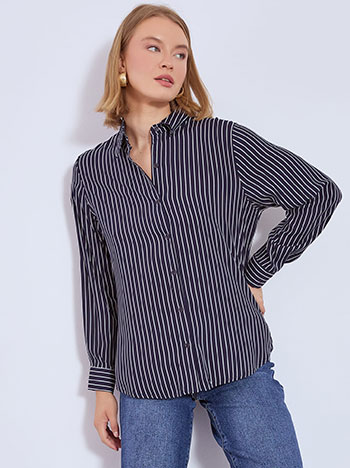 Celestino Πουκάμισο ριγέ με κλασικό γιακά WT7616.3705+3