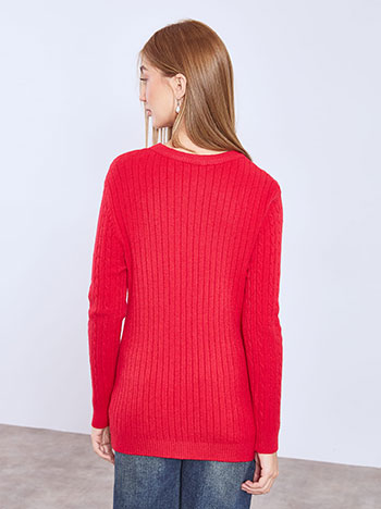 Πουλόβερ μακρύ ανάγλυφο WT7616.4031+4 φωτογραφία