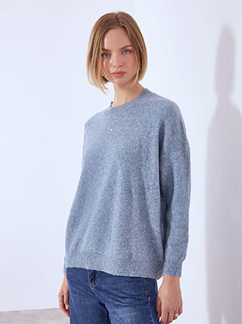 Celestino Πουλόβερ μεταλλιζέ με παγιέτες WT7616.4061+5