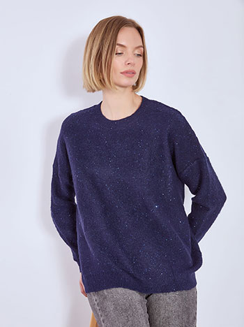 Πουλόβερ μεταλλιζέ με παγιέτες WT7616.4061+7