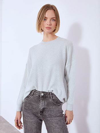 Πουλόβερ μεταλλιζέ με παγιέτες WT7616.4061+2