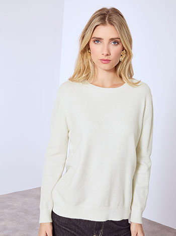 Πουλόβερ μεταλλιζέ με απαλή υφή WT7616.4202+5