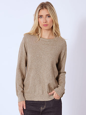 Πουλόβερ μεταλλιζέ με απαλή υφή WT7616.4202+3