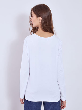 Μπλούζα μονόχρωμη με βαμβάκι WT7616.4216+4 φωτογραφία