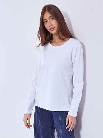 Celestino Μπλούζα μονόχρωμη με βαμβάκι WT7616.4216+4