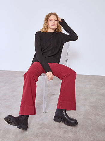 Πουλόβερ με ανάγλυφο ύφασμα WT7616.4273+1