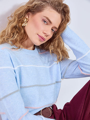 Πουλόβερ με ρίγες WT7616.4282+2