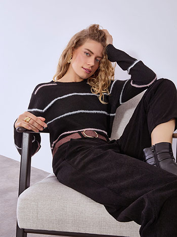 Πουλόβερ με ρίγες WT7616.4282+1