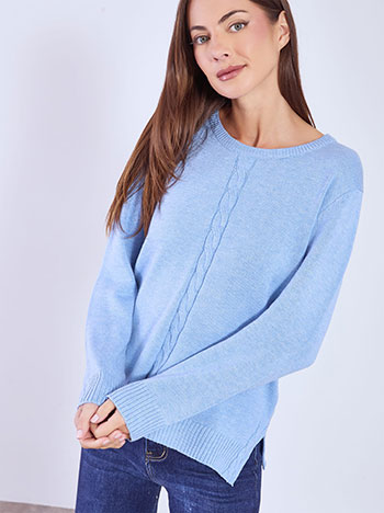 Πουλόβερ με ανοίγματα στο πλάι WT7616.4297+5