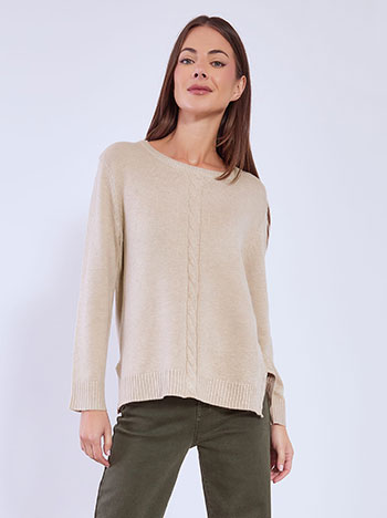 Πουλόβερ με ανοίγματα στο πλάι WT7616.4297+4