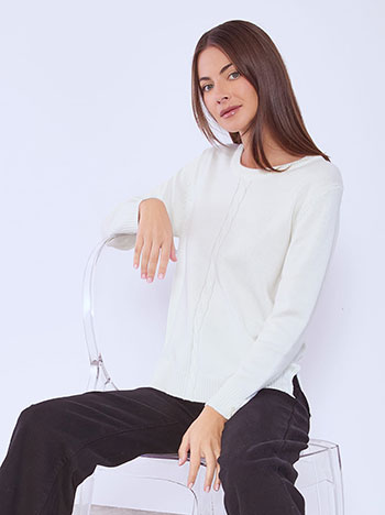 Πουλόβερ με ανοίγματα στο πλάι WT7616.4297+3