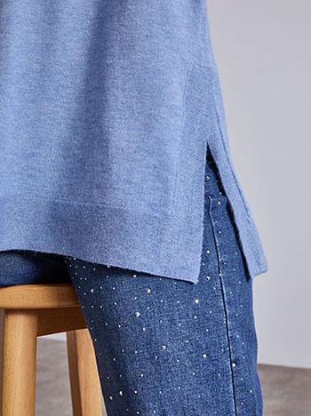 Πουλόβερ με μεταλλιζέ λεπτομέρειες WT7616.4426+5 φωτογραφία