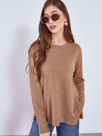 Πουλόβερ με μεταλλιζέ λεπτομέρειες WT7616.4426+3